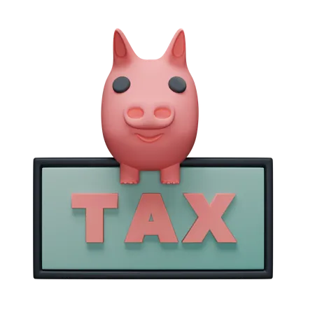 Tax Payment Board  3D Icon