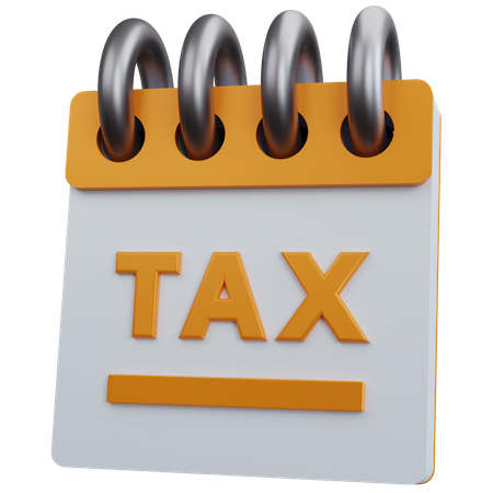 Tax Payment Date  3D Icon