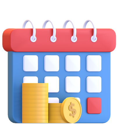 Tax Payment Date  3D Illustration