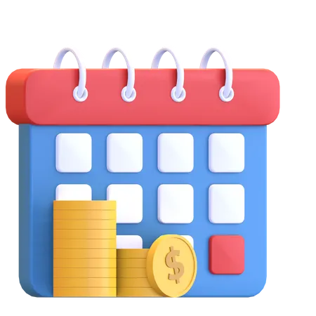 Tax Payment Date  3D Illustration