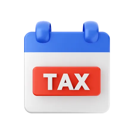 Tax Payment Date  3D Icon