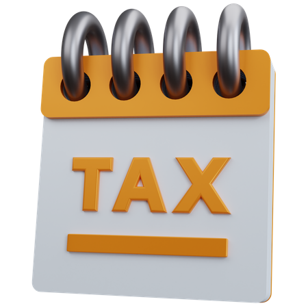 Tax Payment Date 3D Icon