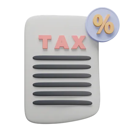 Tax Percentage  3D Icon