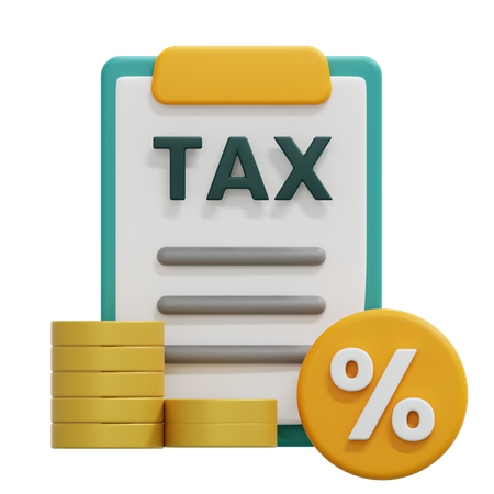 Tax Percentage  3D Icon