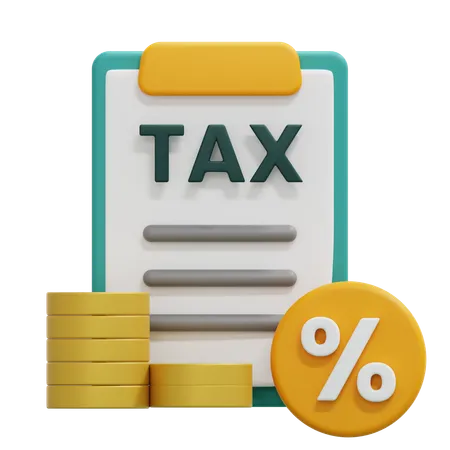 Tax Percentage  3D Icon