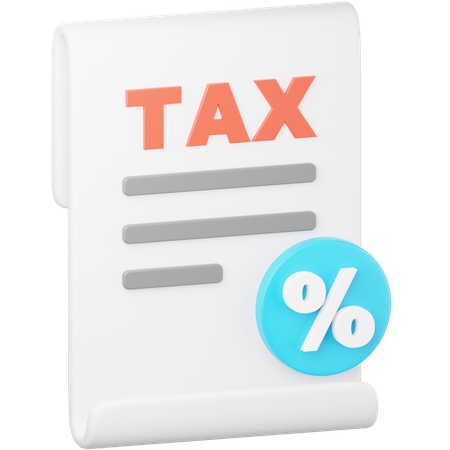 Tax Percentage  3D Icon