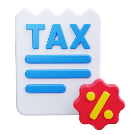 Tax Percentage  3D Icon