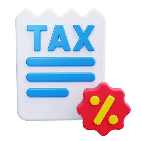 Tax Percentage  3D Icon