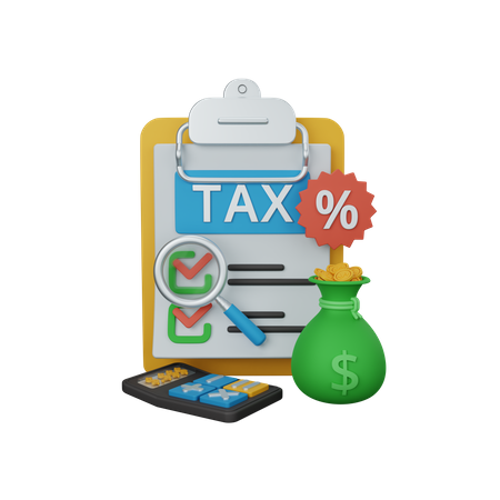 Tax Percentage 3D Icon