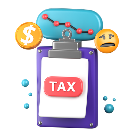 Tax Problem  3D Icon