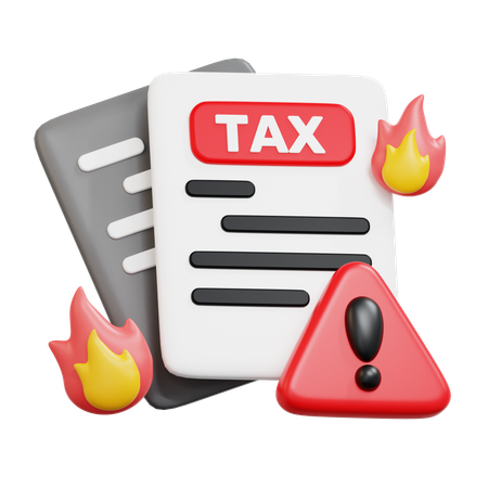 Tax Problem  3D Icon