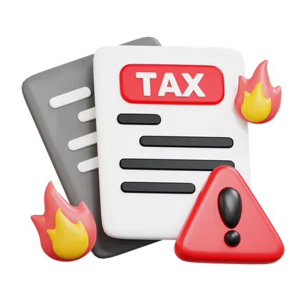 Tax Problem  3D Icon