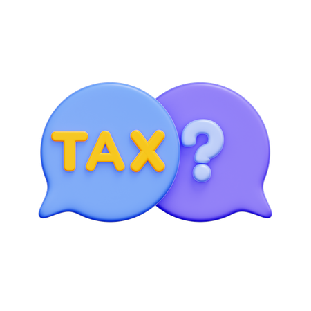 Tax Questions  3D Icon