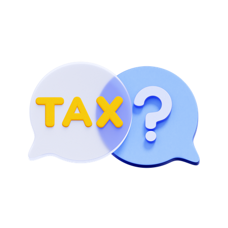 Tax Questions  3D Icon