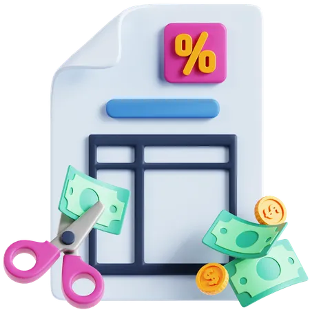 Tax Rate 3 D Icon 3D Icon