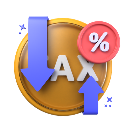 Tax Rates  3D Icon