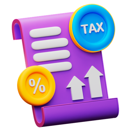 Tax Rates  3D Icon