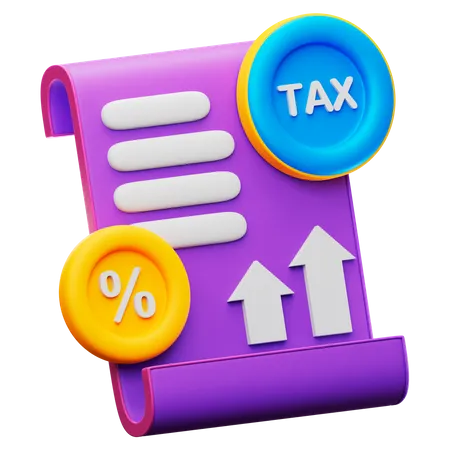 Tax Rates  3D Icon