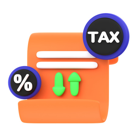 Tax Rates  3D Icon