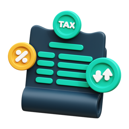 Tax Rates  3D Icon