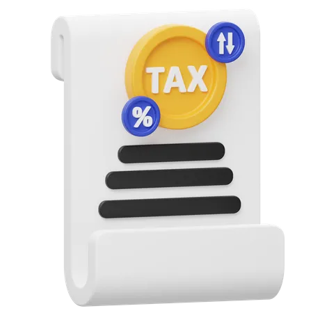 Tax Rates  3D Icon