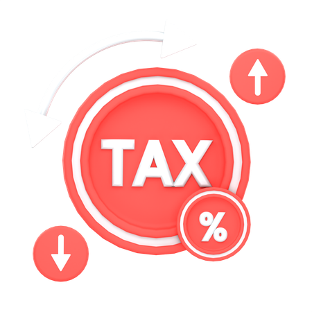 Tax Rates  3D Icon