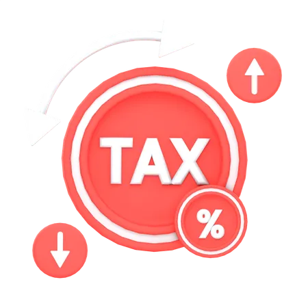 Tax Rates  3D Icon