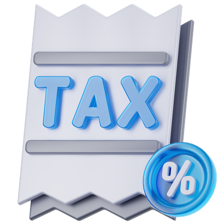 Tax Rates  3D Icon