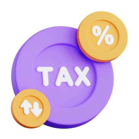 Tax Rates  3D Illustration