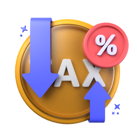 Tax Rates  3D Icon