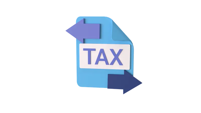 Tax Ratio  3D Icon