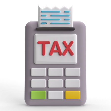 Tax Receipt  3D Icon