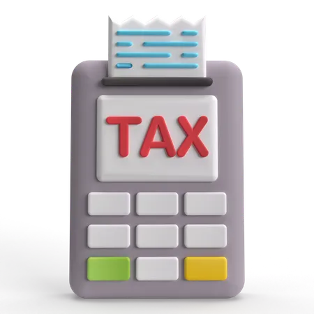 Tax Receipt  3D Icon