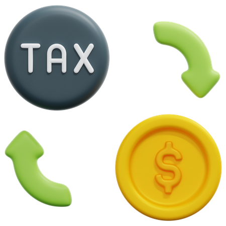 Tax Refund  3D Icon