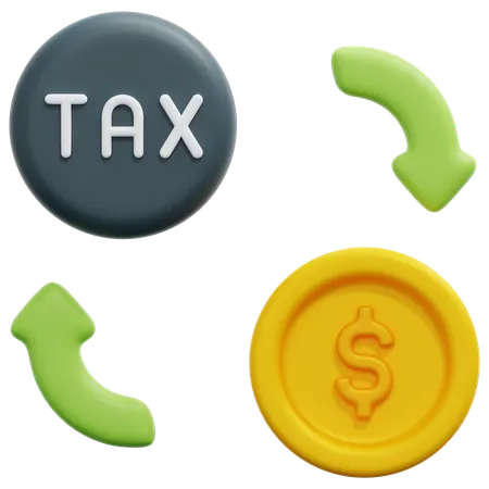 Tax Refund  3D Icon
