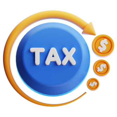 Tax Refund  3D Icon