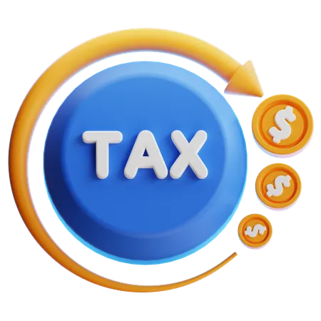 Tax Refund  3D Icon