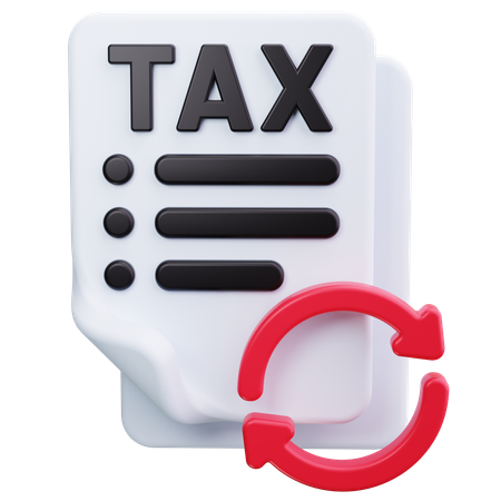 Tax Refund  3D Icon