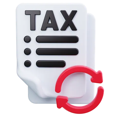 Tax Refund  3D Icon