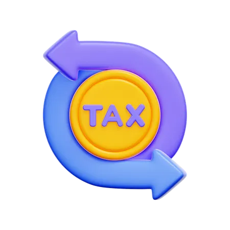 Tax Refund  3D Icon