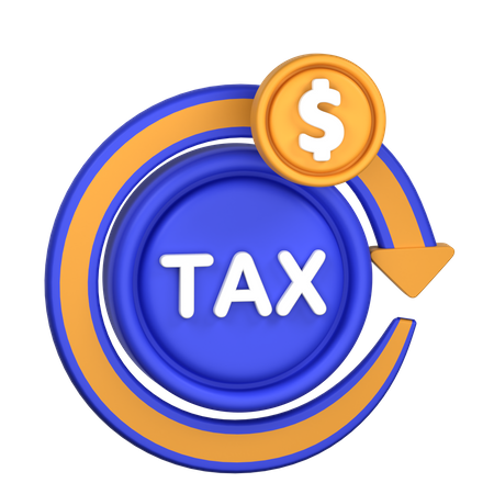 Tax Refund  3D Icon