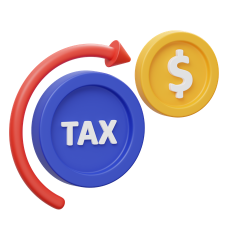 Tax Refund  3D Icon