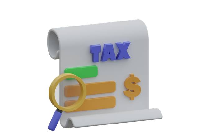 Tax Report  3D Icon