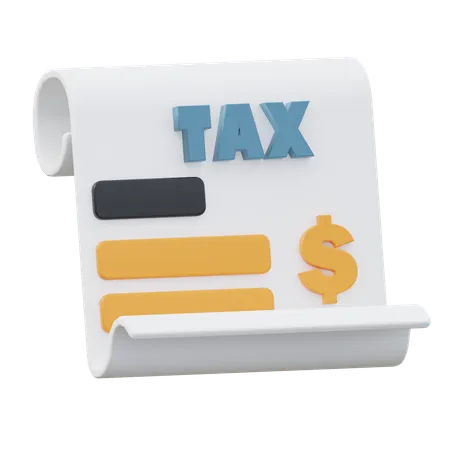 Tax Report  3D Icon