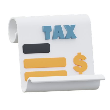 Tax Report  3D Icon