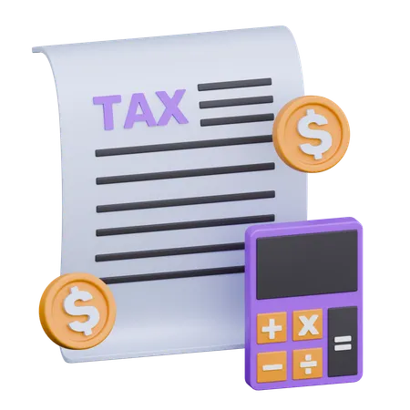 Tax Report  3D Icon