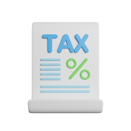 Tax Report  3D Icon