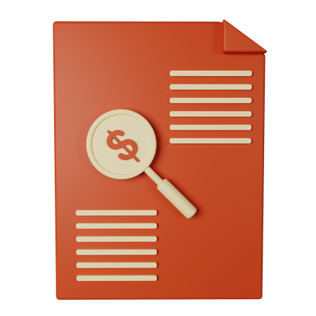 Tax Report  3D Icon