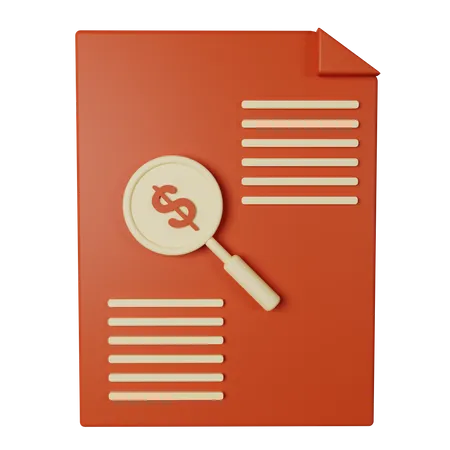 Tax Report  3D Icon