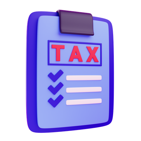 Tax Report  3D Icon